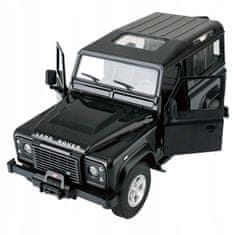 Rastar Land Rover Defender Černý Rastar Model 1:14 Dálkové Ovládání Auto + Pilo