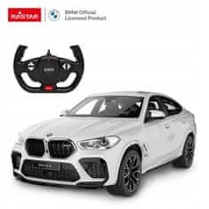 Rastar Bmw X6 M Bílé Rastar Model 1:14 Na Dálkové Ovládání Auto + Dálkové Ovládání 2,4 Ghz