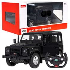 Rastar Land Rover Defender Černý Rastar Model 1:14 Dálkové Ovládání Auto + Pilo