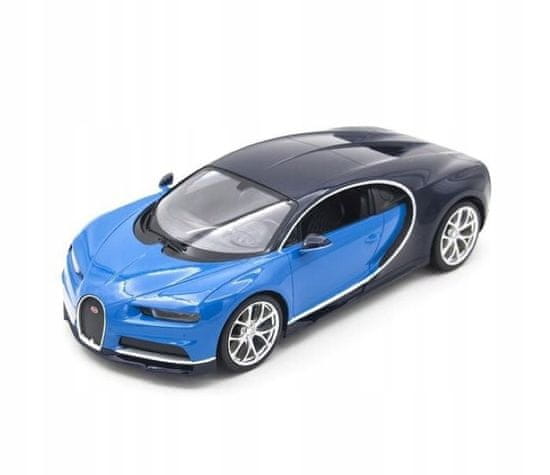 Rastar Bugatti Chiron Modrá Rastar Model 1:14 Na Dálkové Ovládání Auto + Světla