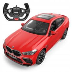 Rastar Bmw X6 M Červené Rastar Model 1:14 Na Dálkové Ovládání Auto + Dálkové Ovládání 2,4 Ghz