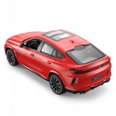 Rastar Bmw X6 M Červené Rastar Model 1:14 Na Dálkové Ovládání Auto + Dálkové Ovládání 2,4 Ghz