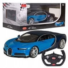 Rastar Bugatti Chiron Modrá Rastar Model 1:14 Na Dálkové Ovládání Auto + Světla