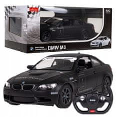 Rastar Bmw M3 Černý Rastar Model 1:14 Na Dálkové Ovládání Auto + Dálkové Ovládání 2,4 Ghz