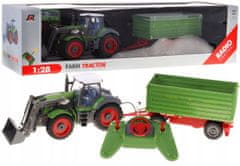 Lean-toys Traktor S Bagrem A Přívěsem Pro Děti 3+ Dálkový