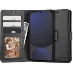 Tech-protect Wallet knížkové pouzdro na Samsung Galaxy S24 FE, černé