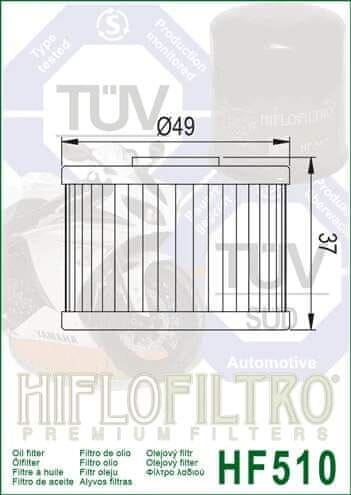 Hiflofiltro Olejový filtr HF510