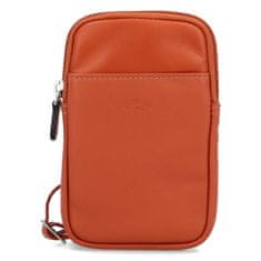 Katana Stylová dámská kožená crossbody kapsa Katana Stacy, oranžová