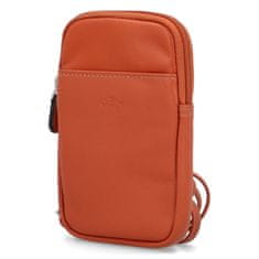 Katana Stylová dámská kožená crossbody kapsa Katana Stacy, oranžová