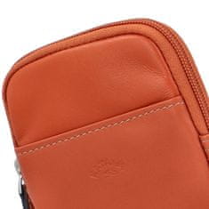 Katana Stylová dámská kožená crossbody kapsa Katana Stacy, oranžová