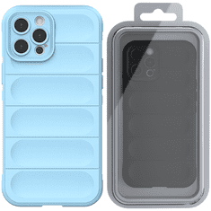 HURTEL MAGIC SHIELD CASE PRO IPHONE 12 PRO MAX, PRUŽNÝ PANCÉŘOVÝ KRYT, SVĚTLE MODRÝ