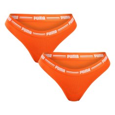 Puma 2PACK dámská tanga oranžová (603034001 023) - velikost L