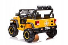 Super-Toys Geoland Power Terénní Autíčko Pro 2 Děti Žlutá + Dálkové Ovládání + Motory 2X200W +