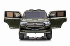 Super-Toys Toyota Land Cruiser Na Baterie Zelená + Dálkové Ovládání