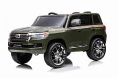 Super-Toys Toyota Land Cruiser Na Baterie Zelená + Dálkové Ovládání