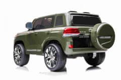 Super-Toys Toyota Land Cruiser Na Baterie Zelená + Dálkové Ovládání