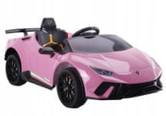 Super-Toys Auto Na Baterie Lamborghini Huracan Růžové