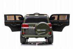 Super-Toys Toyota Land Cruiser Na Baterie Zelená + Dálkové Ovládání