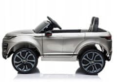 Super-Toys Auto Na Baterie Range Rover Evoque Stříbrné Lakované