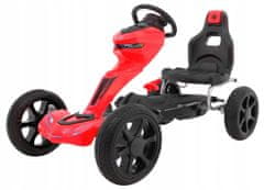 Super-Toys Šlapací Motokára Grand Ride Pro Děti 3+ Červená