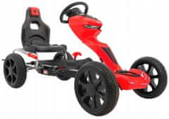 Super-Toys Šlapací Motokára Grand Ride Pro Děti 3+ Červená