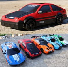 KECJA Auto Do Driftu, Auto Rc Drift 1:24 2,4 Ghz 4Wd Červená Toyota