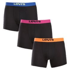 Levis 3PACK pánské boxerky černé (701229547 001) - velikost XL