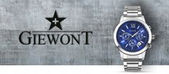 Giewont Pánské Hodinky Giewont Apex Chrono Gw6480-2 Chronograf Silver/Blue