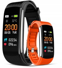 Giewont Smartband Giewont Fit&Go Duo Gw200-9 - Black + Řemínek Orange Power