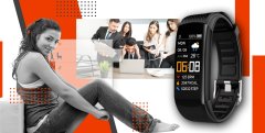 Giewont Smartband Giewont Fit&Go Duo Gw200-9 - Black + Řemínek Orange Power