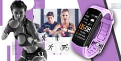 Giewont Smartband Giewont Fit&Go Duo Gw200-8 - Black + Touch Of Lavender Pásek