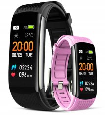 Giewont Smartband Giewont Fit&Go Duo Gw200-4 - Black + Řemínek Think Pink