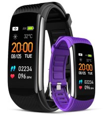 Giewont Smartband Giewont Fit&Go Duo Gw200-3 - Black + Řemínek Flora Violet