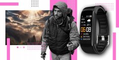 Giewont Smartband Giewont Fit&Go Duo Gw200-4 - Black + Řemínek Think Pink