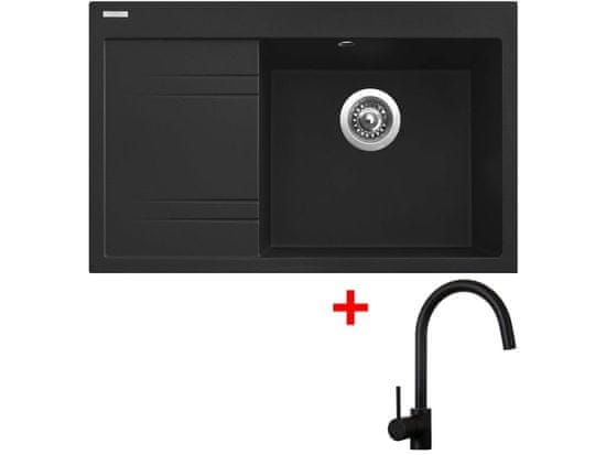 Sinks RIM 780 P Metalblack + Vitalia černá matná