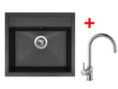 Sinks SOLO 560 Granblack + Vitalia