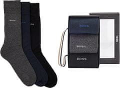 Hugo Boss 3 PACK - pánské ponožky BOSS 50484005-963 (Velikost 40-46)