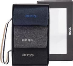 Hugo Boss 3 PACK - pánské ponožky BOSS 50484005-963 (Velikost 40-46)