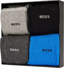 Hugo Boss 4 PACK - pánské ponožky BOSS 50484012-437 (Velikost 40-46)