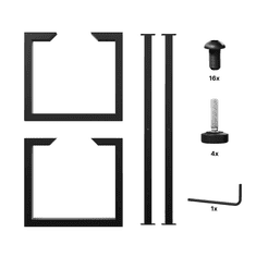 MetaloPro Eta Epox Extreme – Obdélníková Kovová Noha, Práškový Lak, Robustní Průmyslový Design - 140x80x72cm