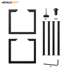 MetaloPro Eta Epox Extreme – Obdélníková Kovová Noha, Práškový Lak, Robustní Průmyslový Design - 240x80x72cm