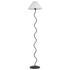 shumee Kovová stojací lampa černá/bílá JIKAWO