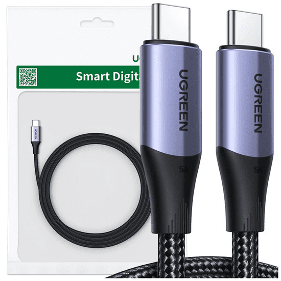 Ugreen UGREEN US355 USB-C 3.1 GEN 2 / USB-C 3.1 GEN 2 KABEL 1 M - ČERNÝ