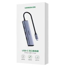 Ugreen UGREEN USB TYPE C HUB SPLITTER - 4X USB 3.2 GEN 1 STŘÍBRNÝ (CM473 20841)