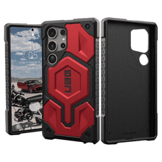 UAG POUZDRO UAG MONARCH PRO PRO SAMSUNG GALAXY S24 ULTRA 5G S MAGNETICKÝM MODULEM - ČERNO-ČERVENÉ