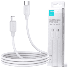 Joyroom JOYROOM KABEL USB-C - USB-C 480MB/S 60W 1M BÍLÝ (S-CC060A9)