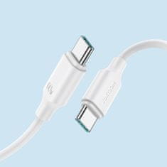 Joyroom JOYROOM KABEL USB-C - USB-C 480MB/S 60W 1M BÍLÝ (S-CC060A9)