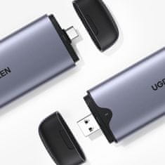 Ugreen UGREEN POCKET M.2 M-KEY DISKOVÝ KRYT (USB-C / USB-A 10GB/S) ŠEDÝ (CM353)