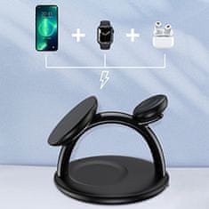 Choetech INDUKČNÍ NABÍJECÍ STANICE CHOETECH 3 V 1 PRO IPHONE 12/13/14, AIRPODS PRO, APPLE WATCH ČERNÉ (T587-F)