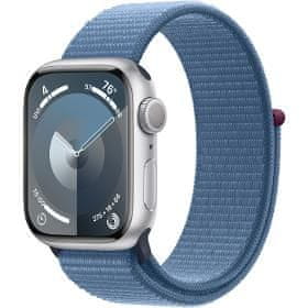 Apple Watch S9/41mm/Silver/Sport Band/Winter Blue